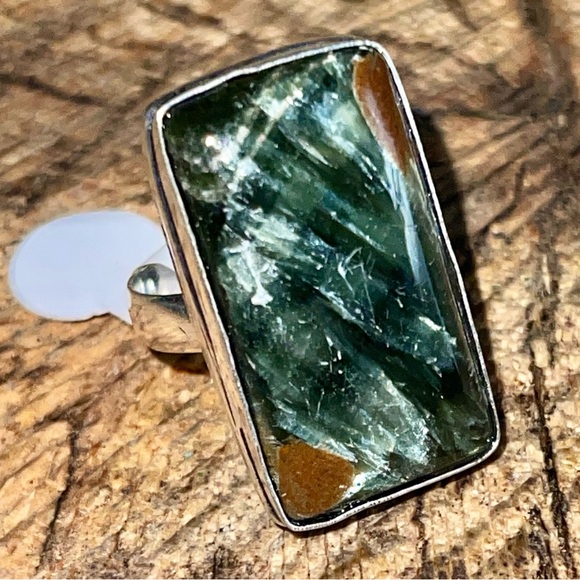 Seraphinite Ring Size 6 1/4 - Picture 4 of 7